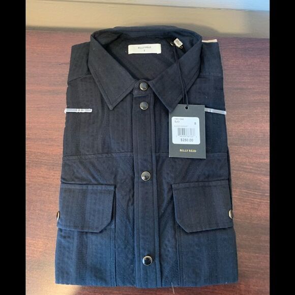 Billy Reid blocked cotton long sleeve over-shirt size S, NWT - Picture 4 of 6